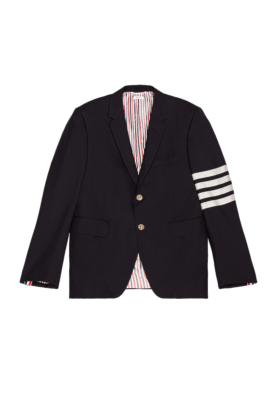 Image 1 of Thom Browne 4 Bar Engineered Suit Jacket in Navy
