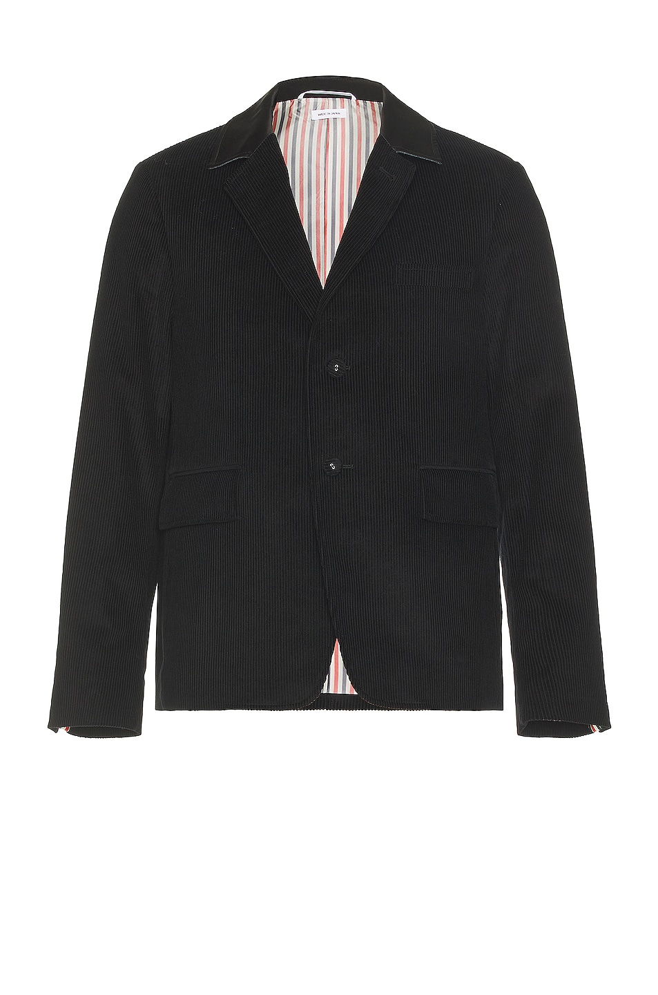 Image 1 of Thom Browne Button Up Cutaway Jacket in Black