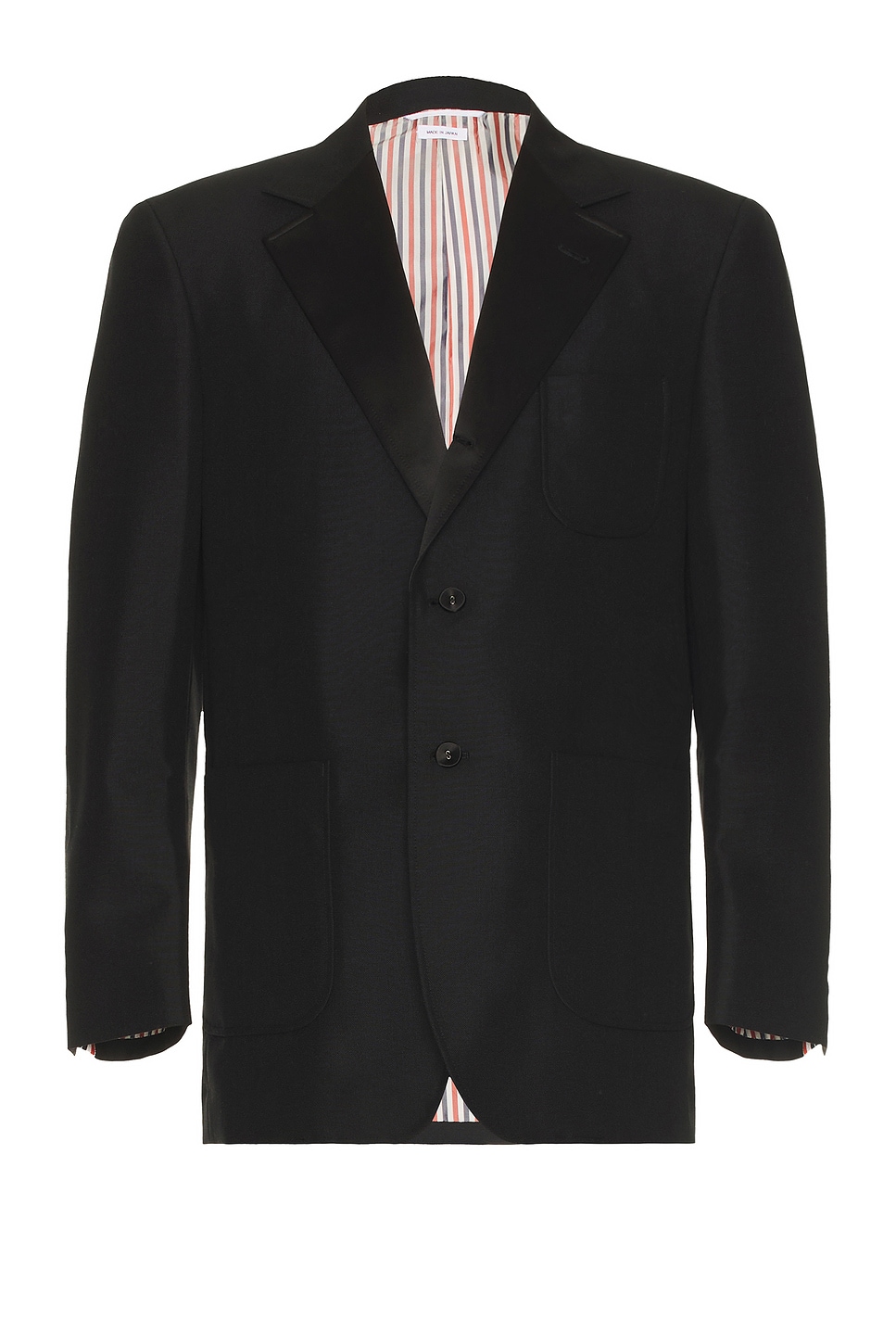 Image 1 of Thom Browne Unstructured Soft Shoulder Patch Blazer in Black