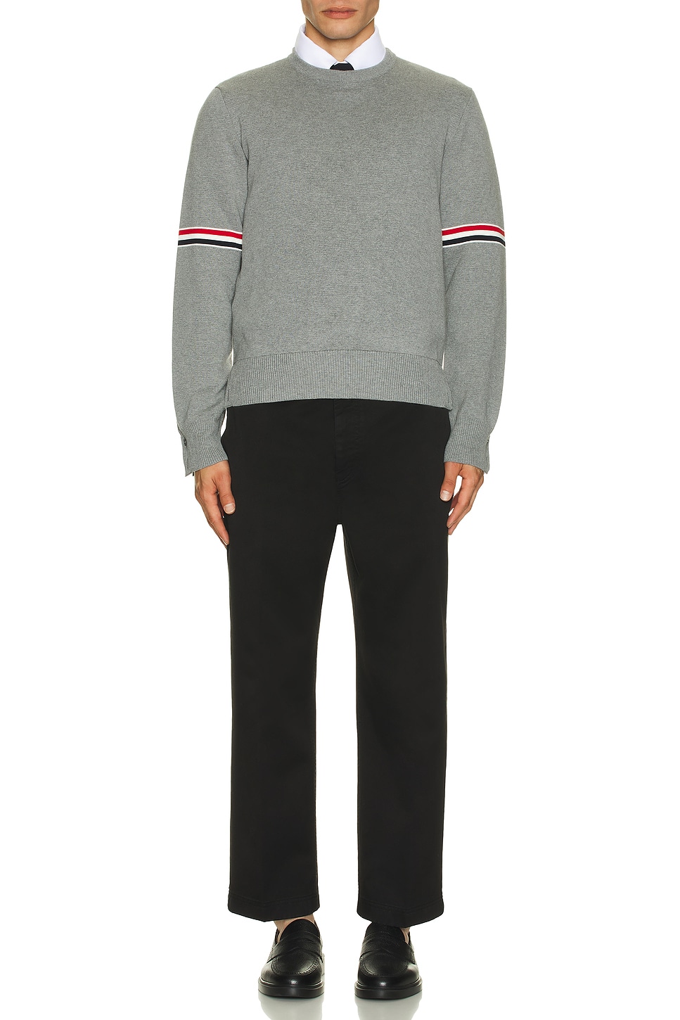 Image 1 of Thom Browne Utility Chino Trouser in Black