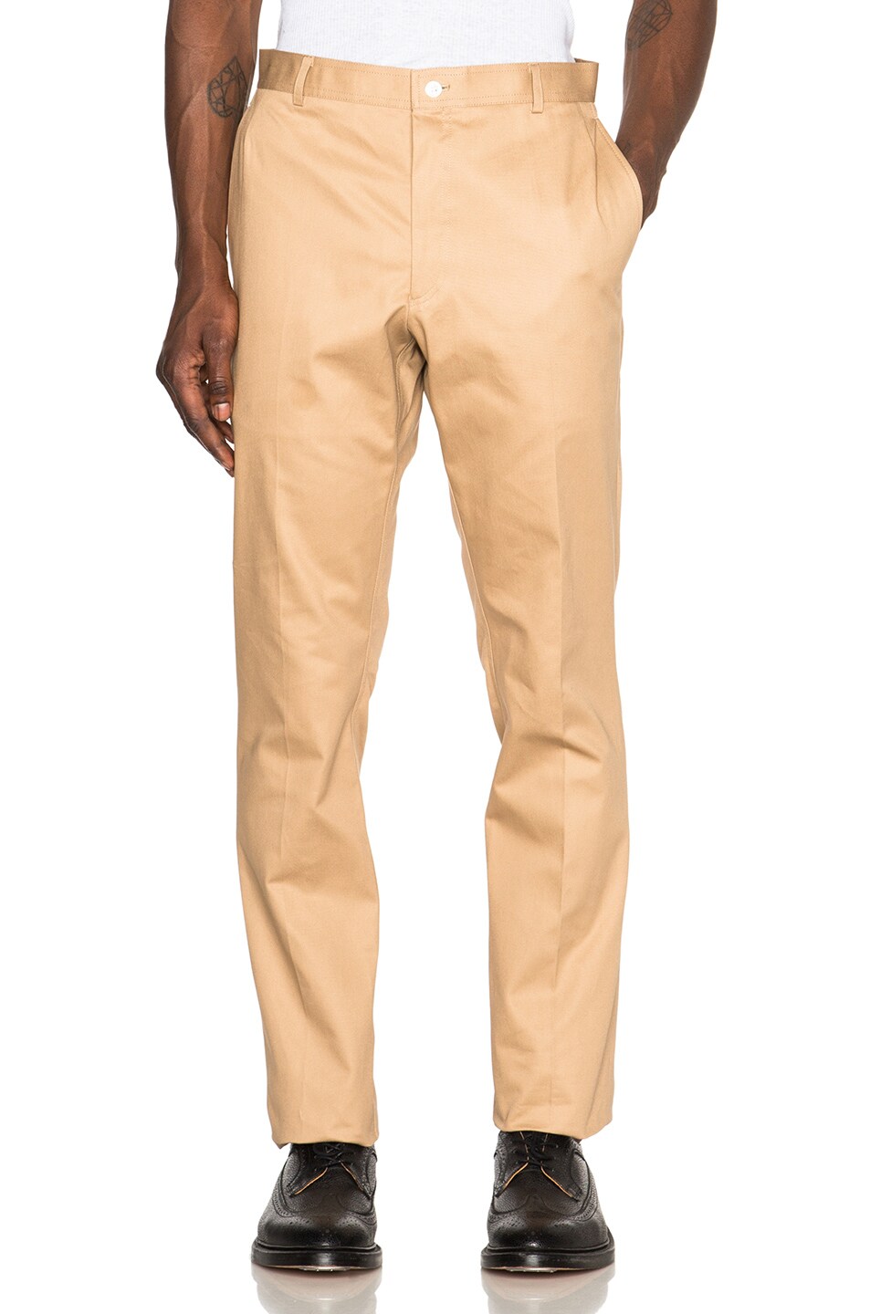 Image 1 of Thom Browne Unstructured Chinos in Khaki