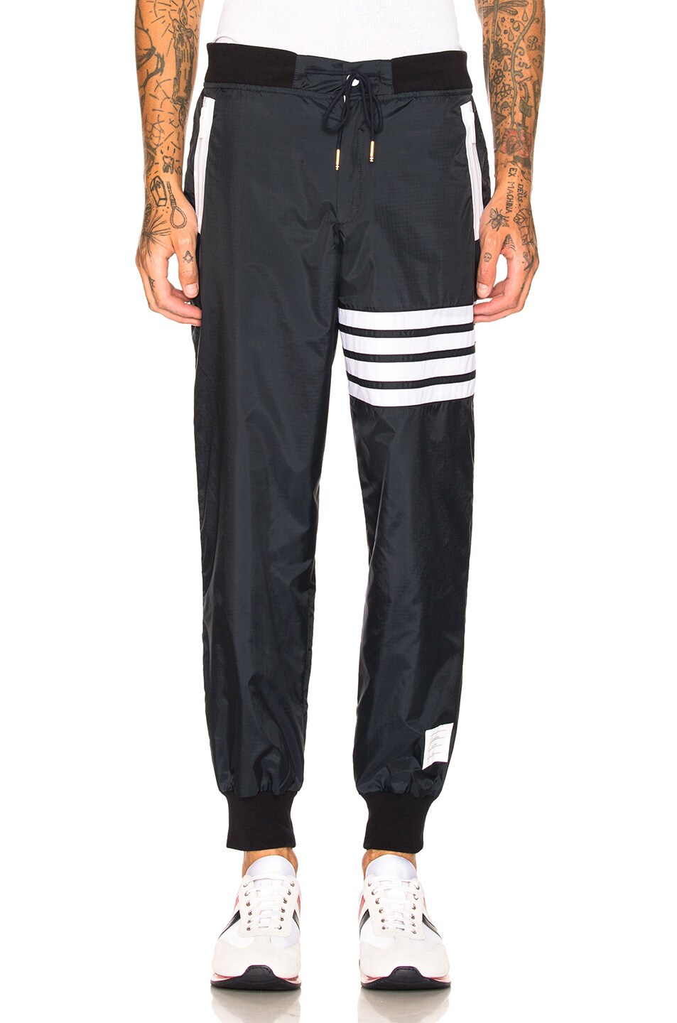 Image 1 of Thom Browne Light Weight Sweatpants in Navy