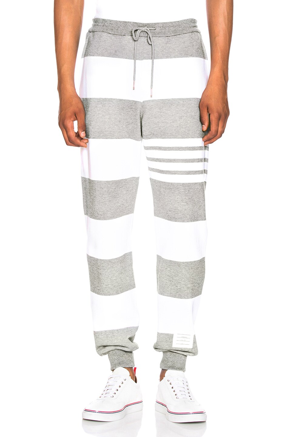 Image 1 of Thom Browne Classic Sweatpants in Light Grey