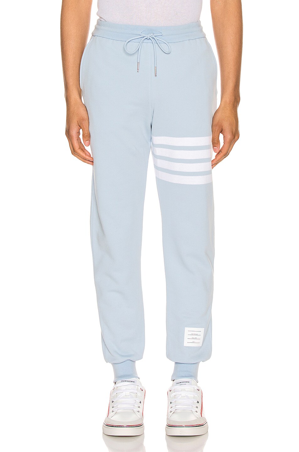 Image 1 of Thom Browne Classic Sweatpants in Light Blue