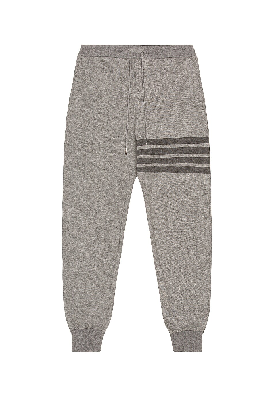 Image 1 of Thom Browne 4 Bar Loopback Sweatpants in Medium Grey