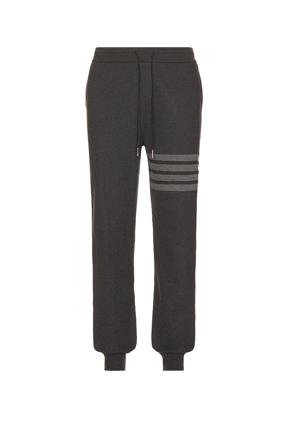 Image 1 of Thom Browne Waffle Sweatpants in Charcoal