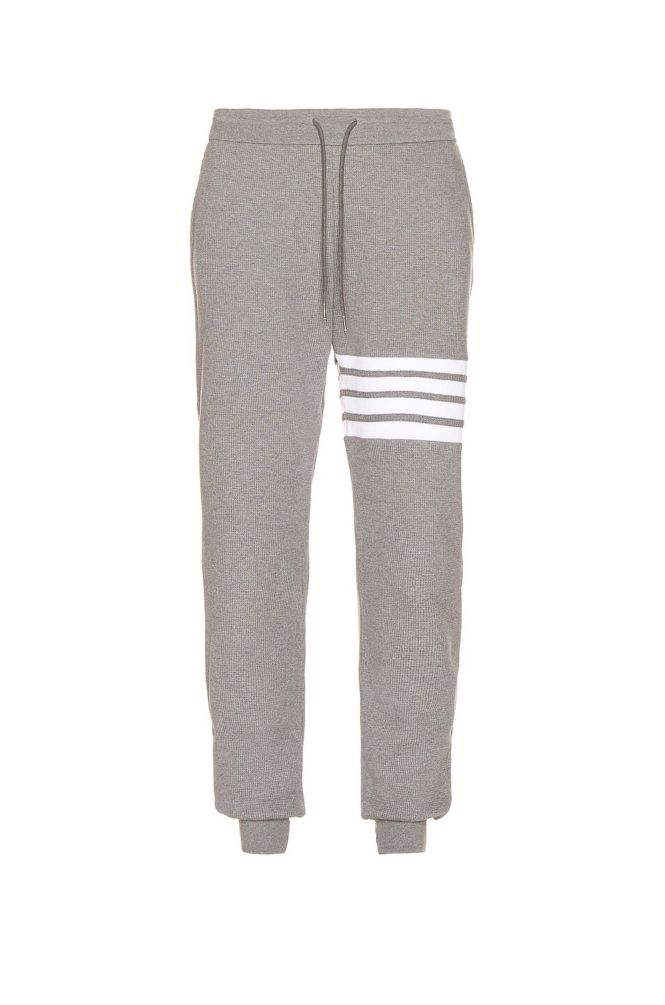 Image 1 of Thom Browne Waffle Sweatpants in Med Grey