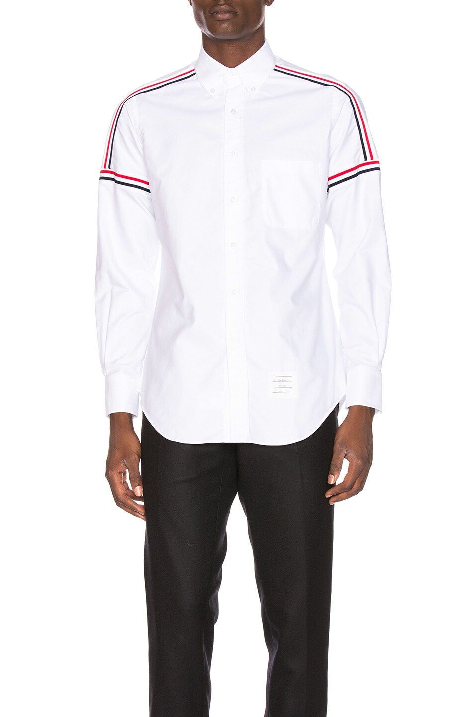 Image 1 of Thom Browne Oxford Shirt in White