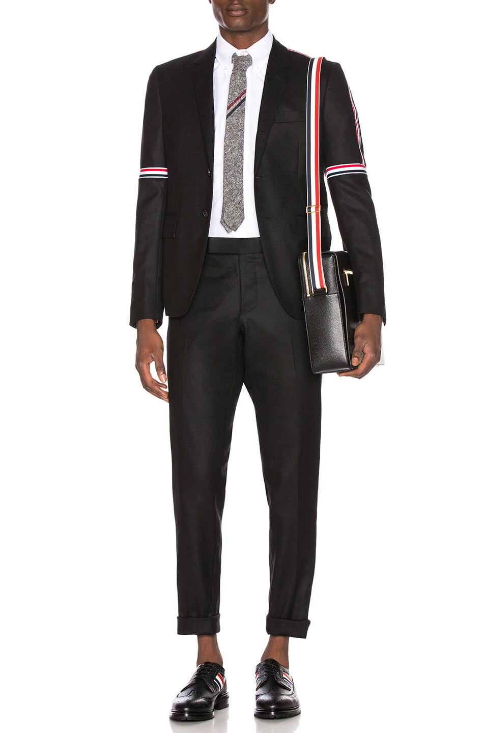 Thom Browne Men Midnight Blue Wool Shirt