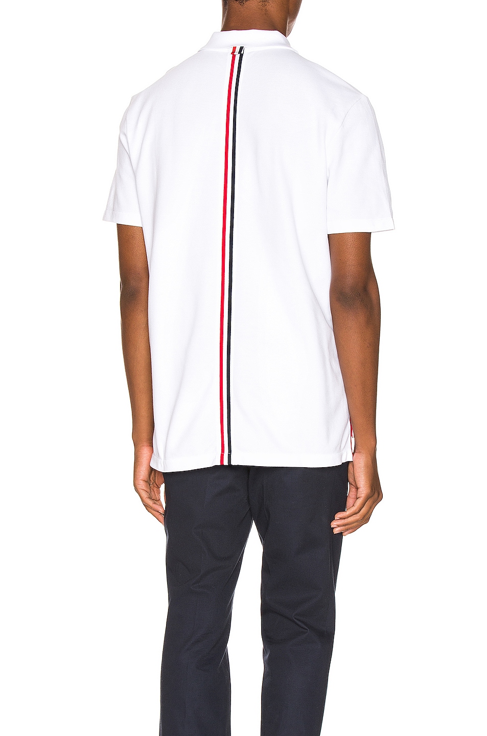 Image 1 of Thom Browne Relaxed Polo in White