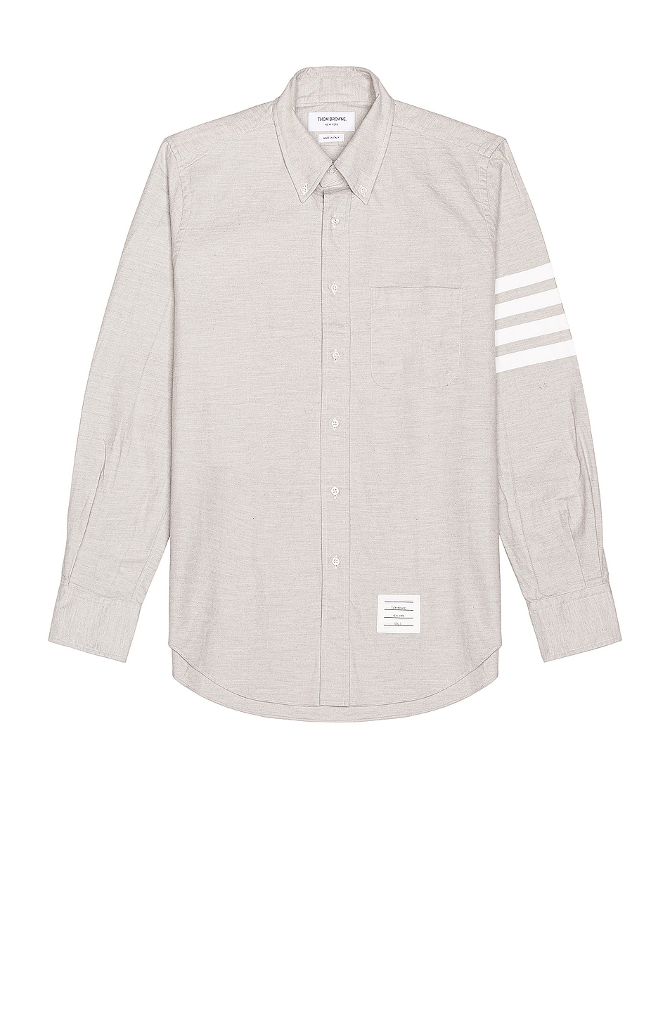 Image 1 of Thom Browne Straight Fit 4 Bar Shirt in Medium Grey