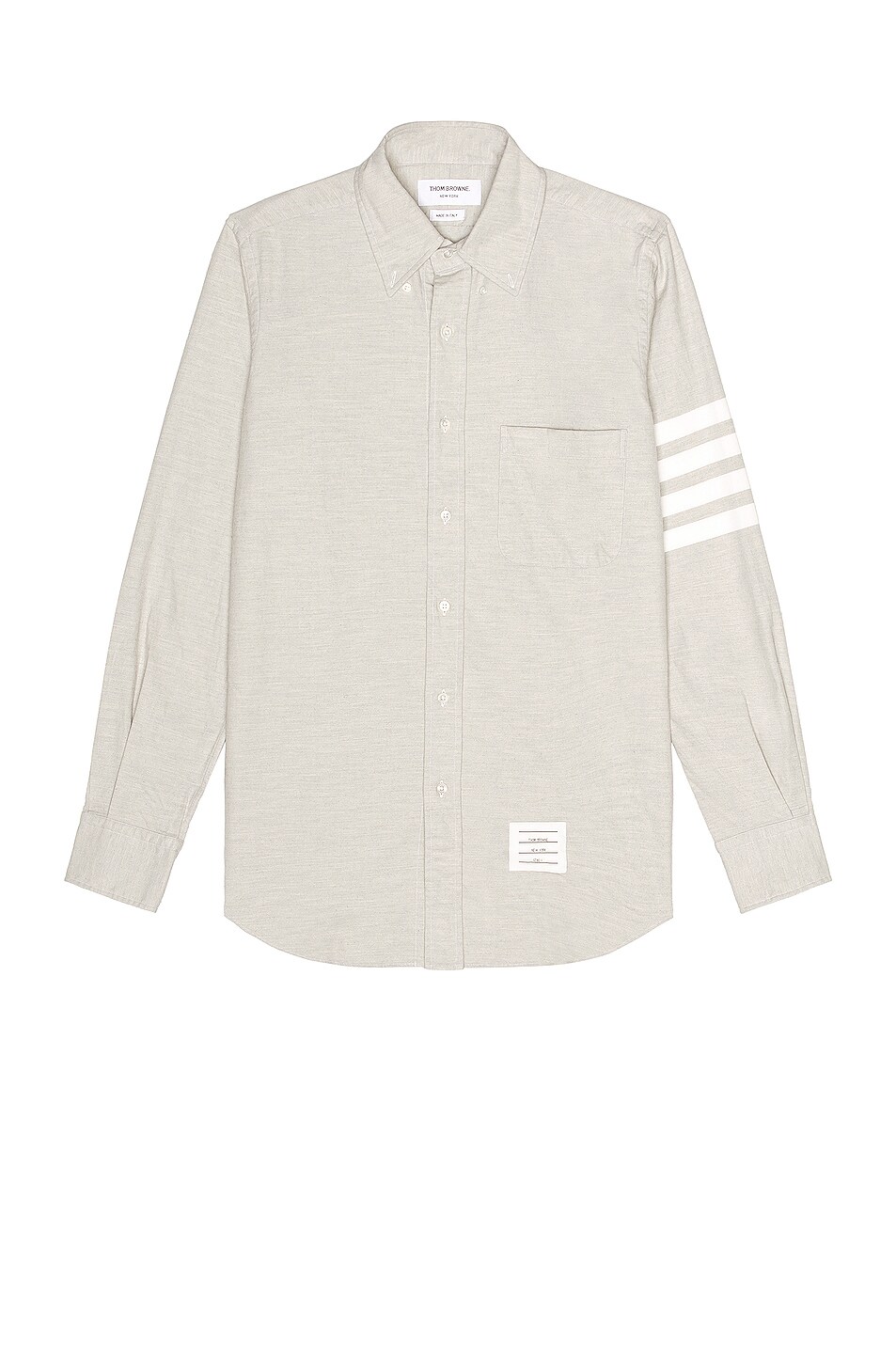 Image 1 of Thom Browne Straight Fit 4 Bar Shirt in Med Grey