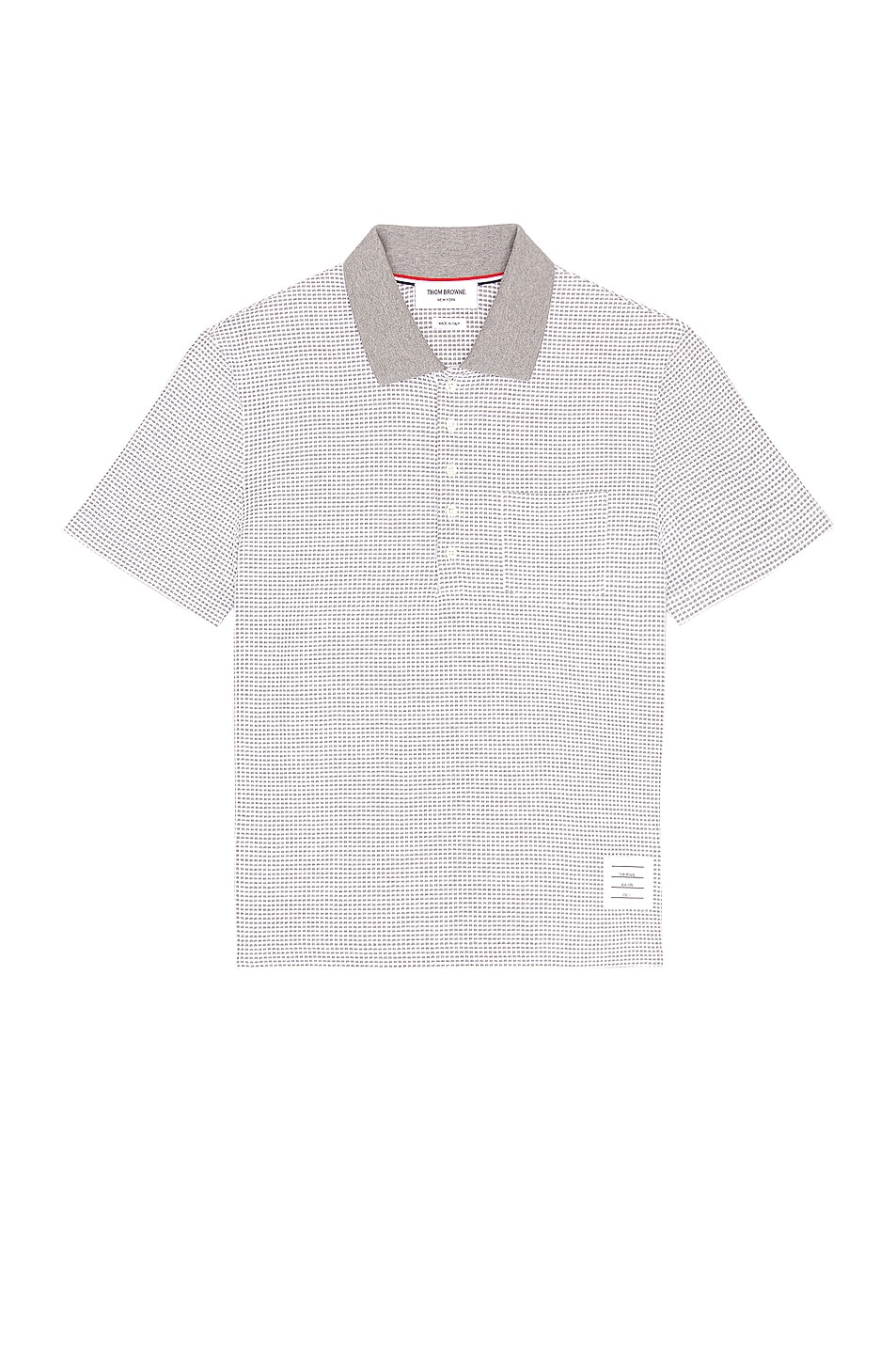 Image 1 of Thom Browne Pocket Polo in Light Grey