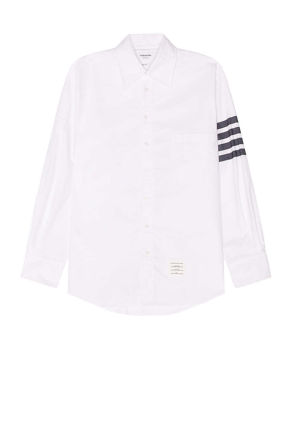 Image 1 of Thom Browne Oversized Long Sleeve Button Down Shirt in Navy