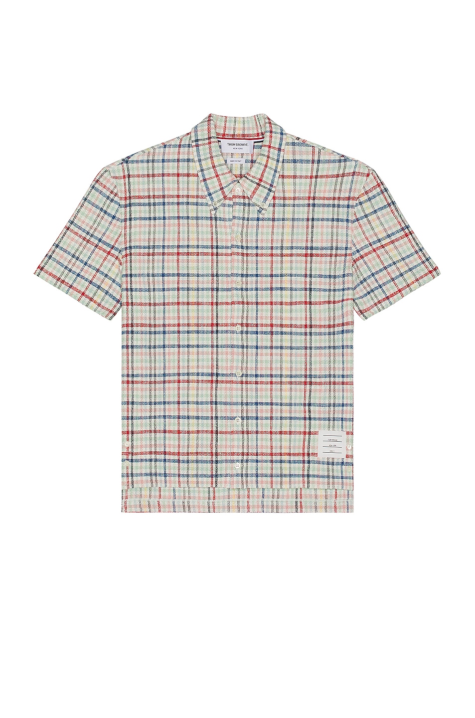 Image 1 of Thom Browne Short Sleeve Button Down Shirt in Seasonal Multi