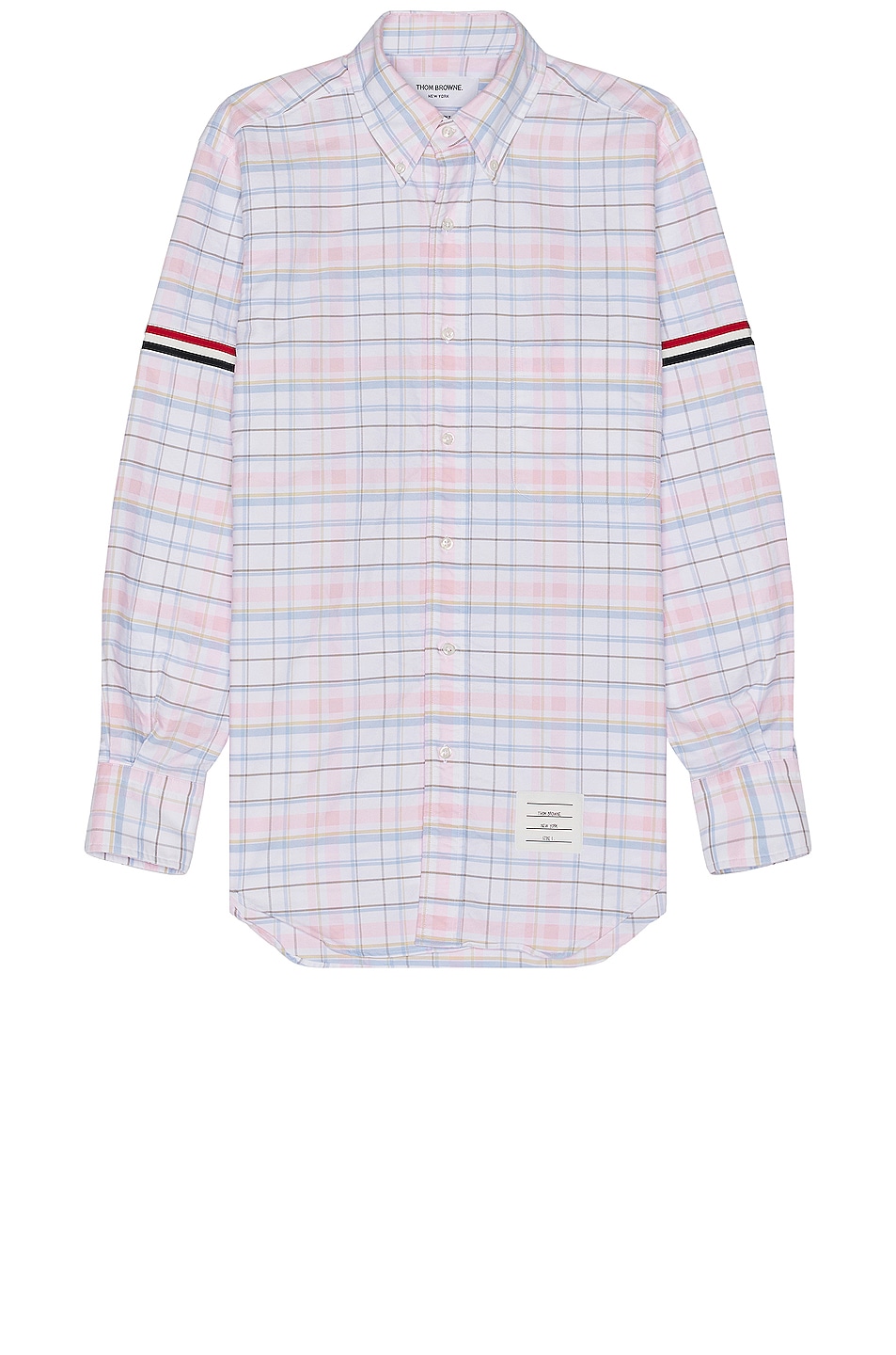 Image 1 of Thom Browne Classic Button Down Point Collar Long Sleeve Shirt in Lt Pink