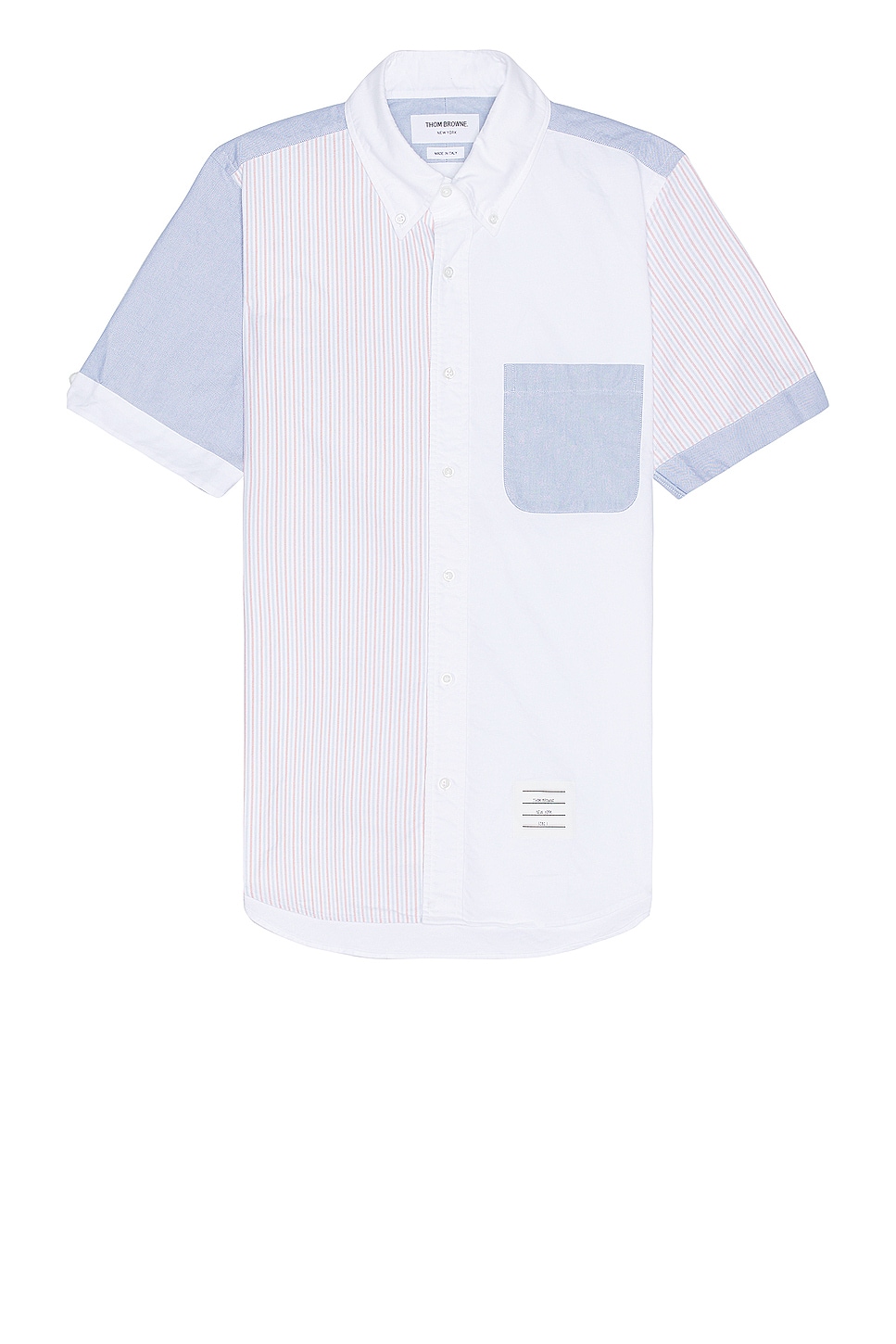 Image 1 of Thom Browne Straight Fit Short Sleeve Shirt in ORANGE