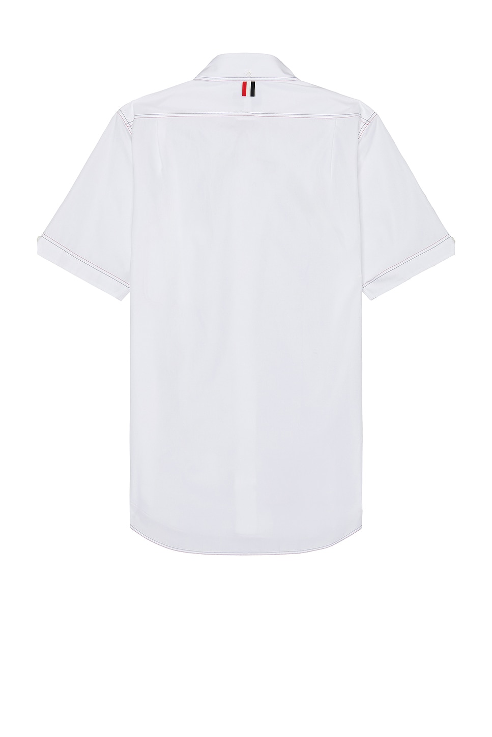 Shop Thom Browne Straight Fit Button Down Shirt In Whtie