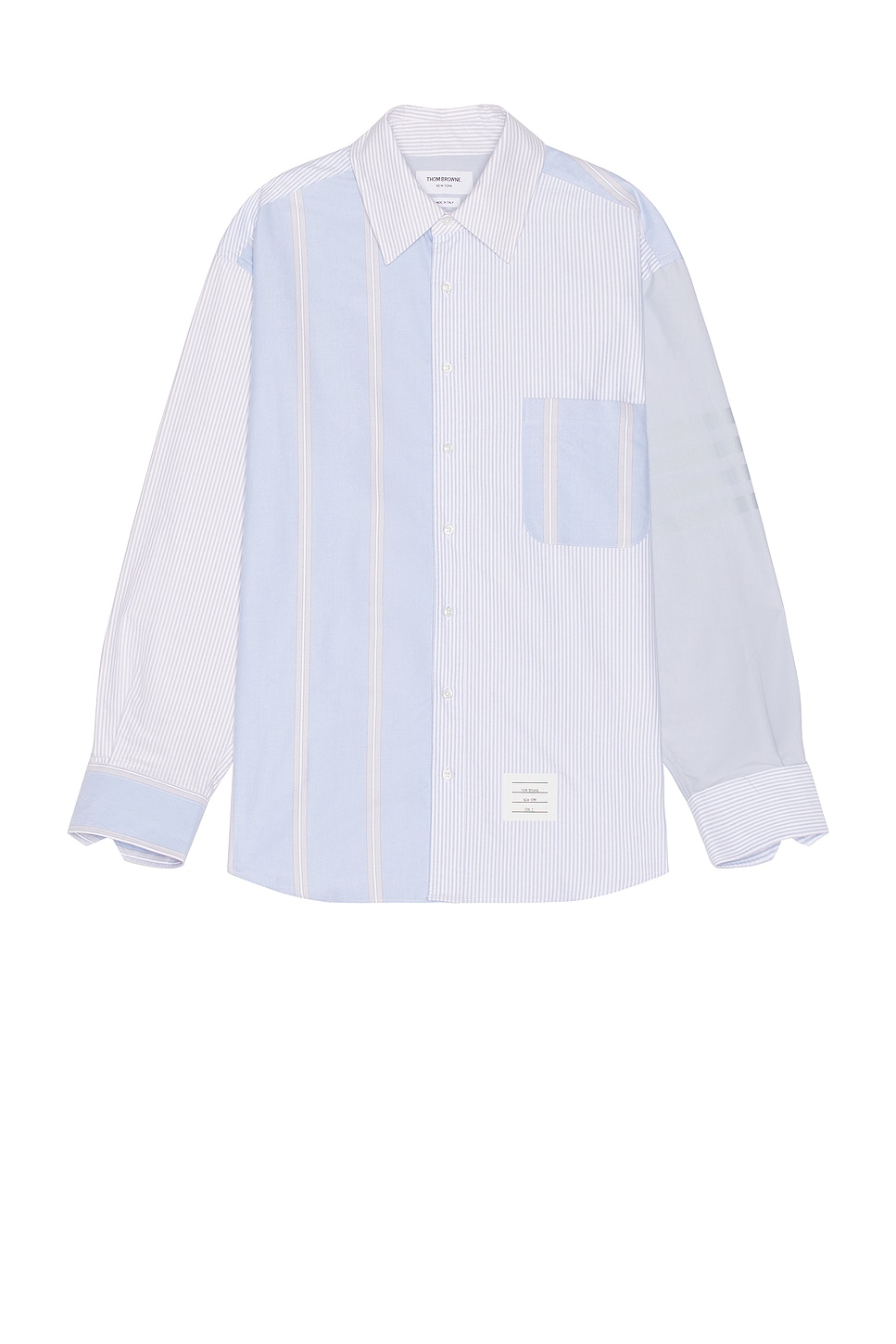 Image 1 of Thom Browne Oversized Oxford Shirt in Light Blue