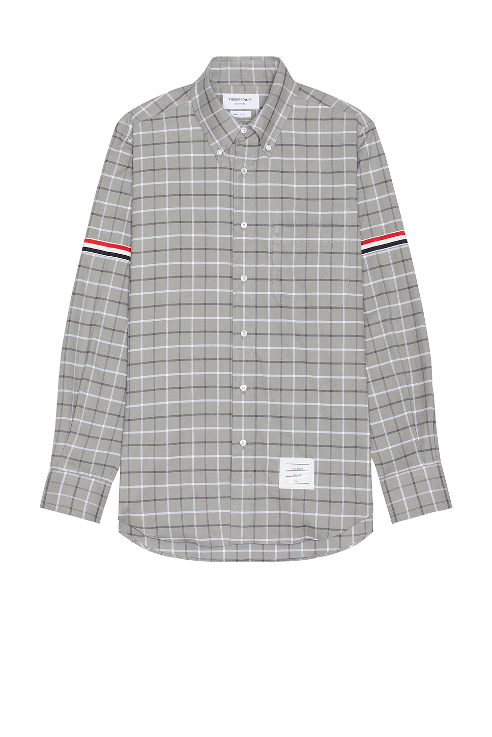 Image 1 of Thom Browne Straight Fit Armband Shirt in Medium Grey