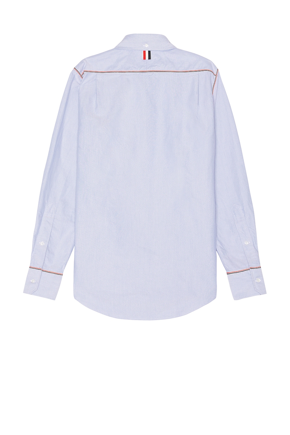 Shop Thom Browne Straight Fit Long Sleeve Shirt In Light Bue