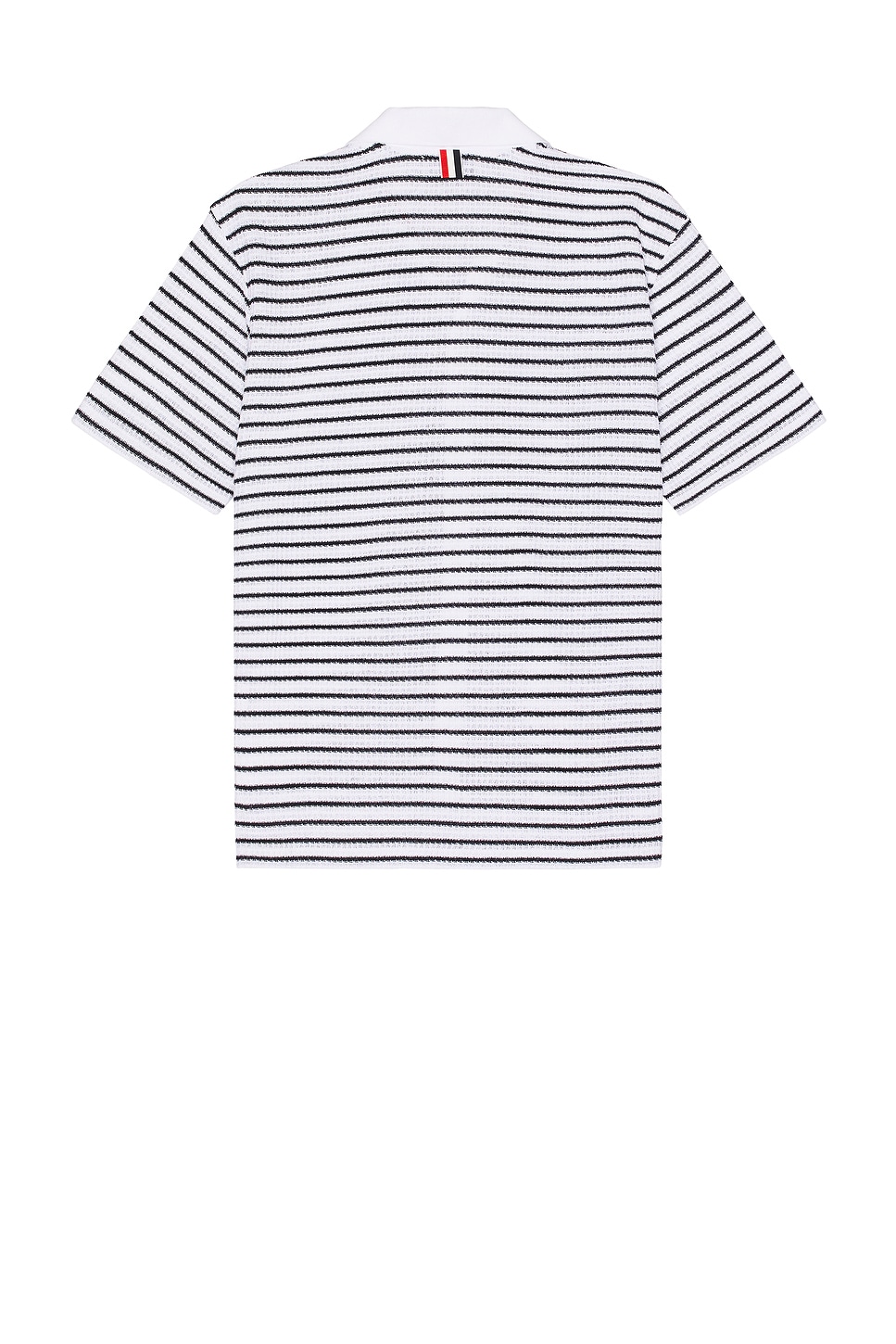 Thom Browne Short Sleeve Button Down Shirt In Navy