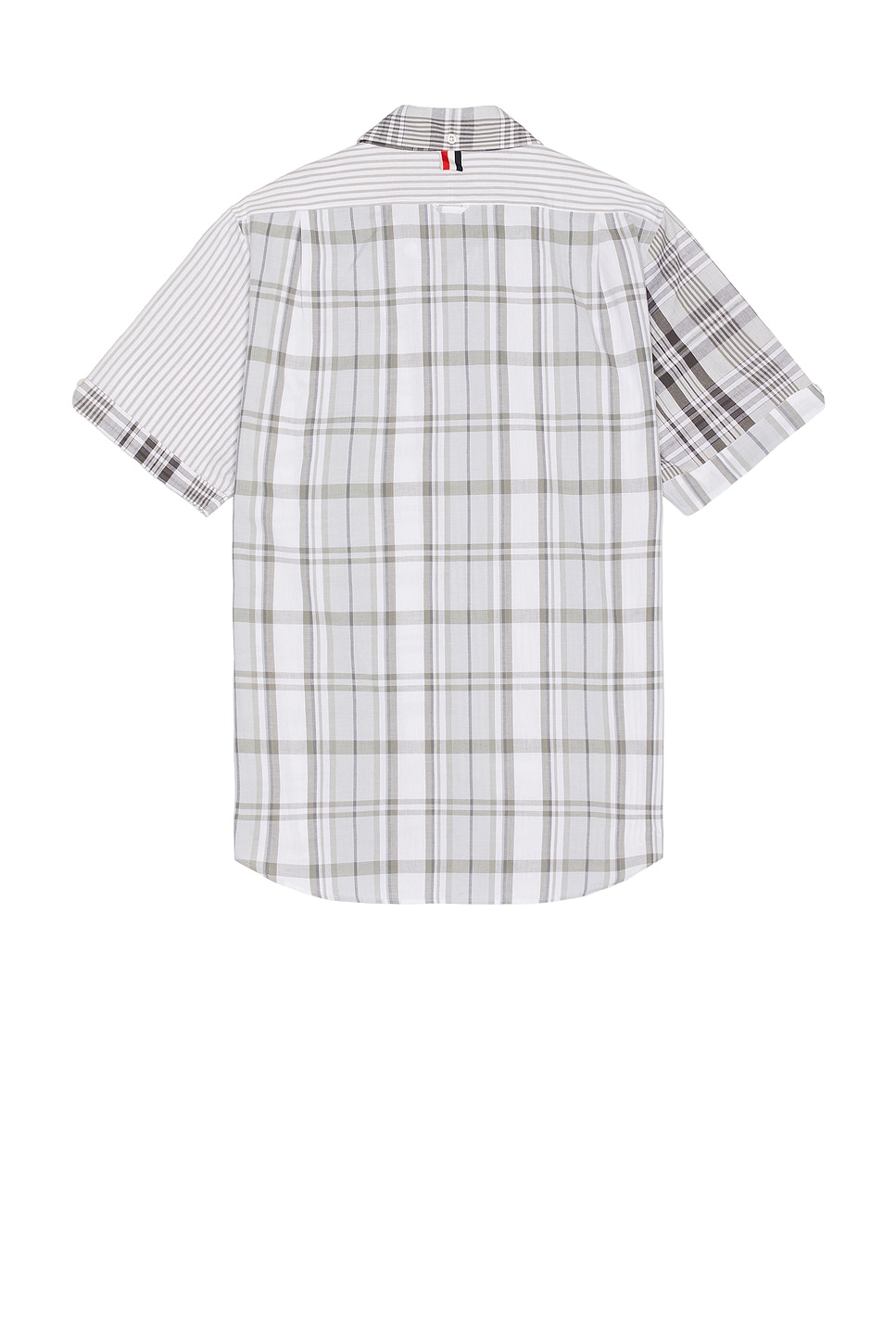 Thom Browne Straight Fit Fun Mix Button Down In Medium Grey