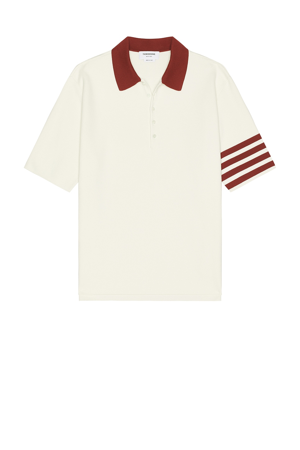 Rugby Short Sleeve Polo in White