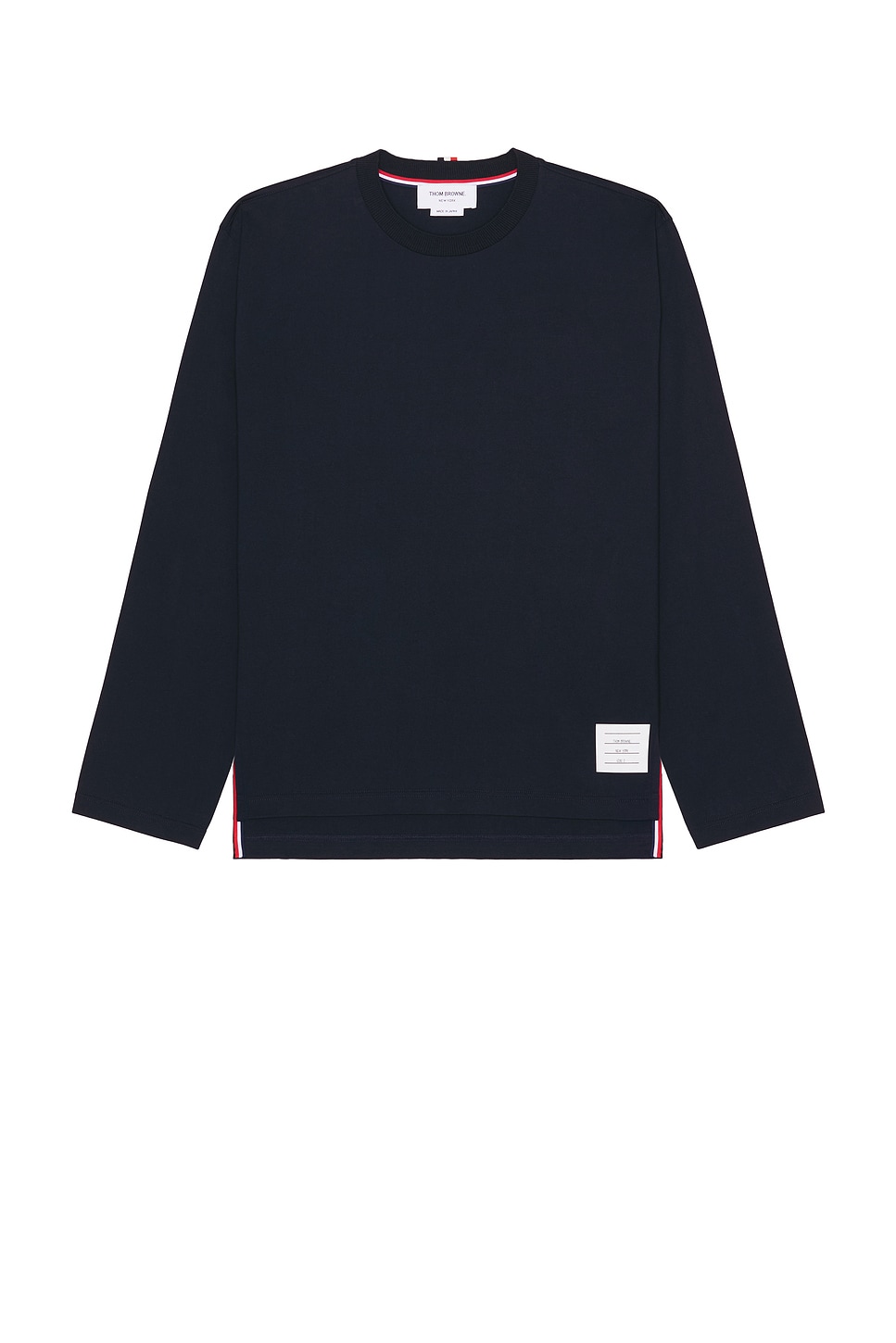Oversized Long Sleeve Tee in Black