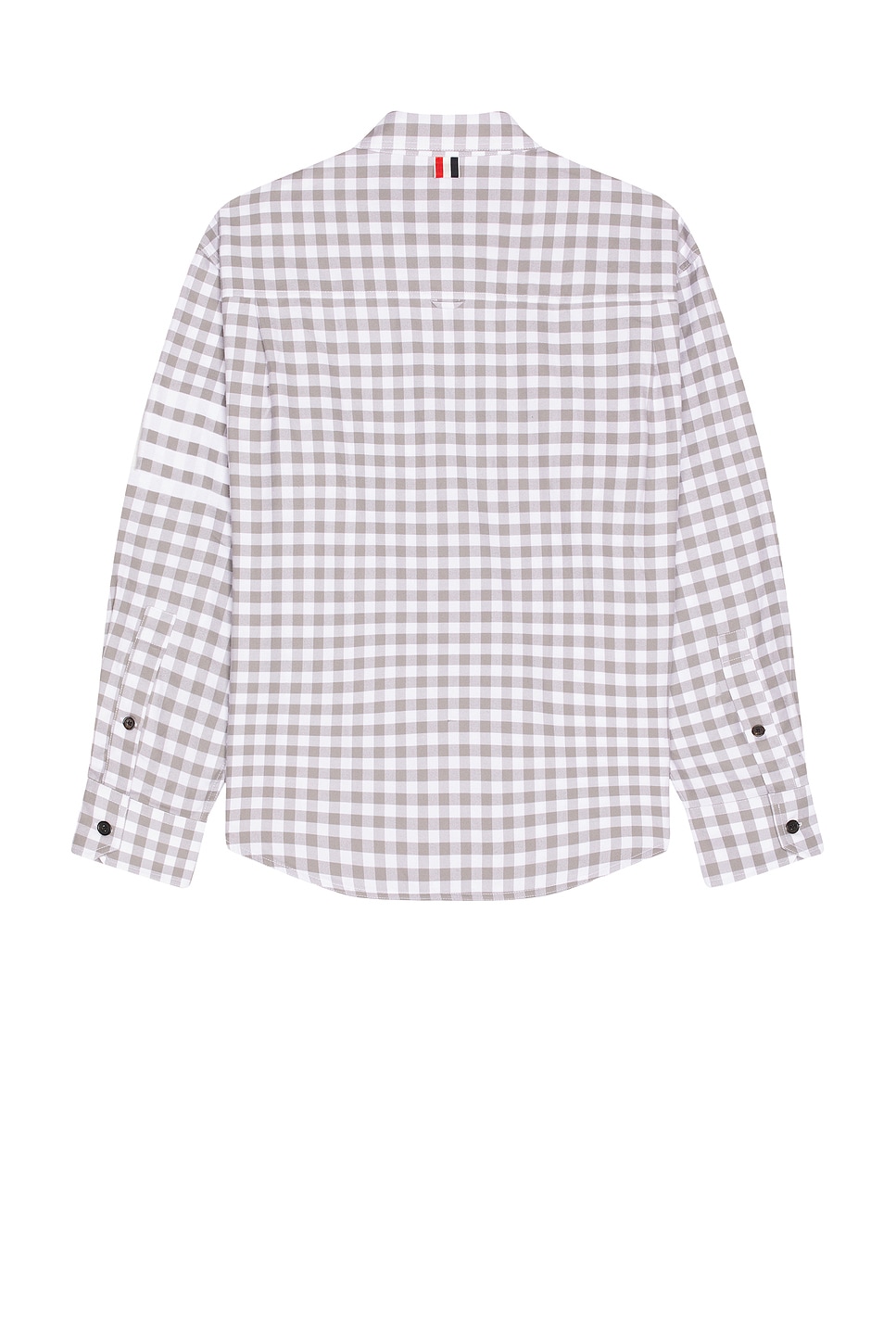 Thom Browne Gingham-pattern Shirt In Gray