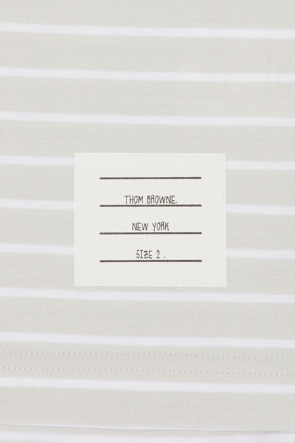 Thom Browne Short Sleeve Tee With Chest Pocket In White