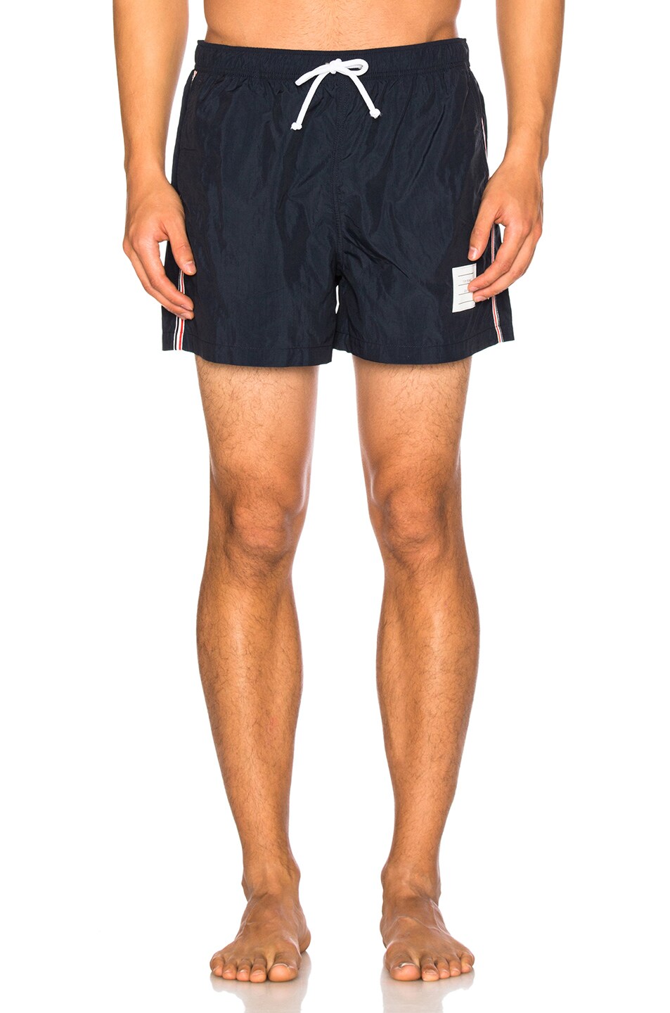Image 1 of Thom Browne Classic Swim Trunks in Navy