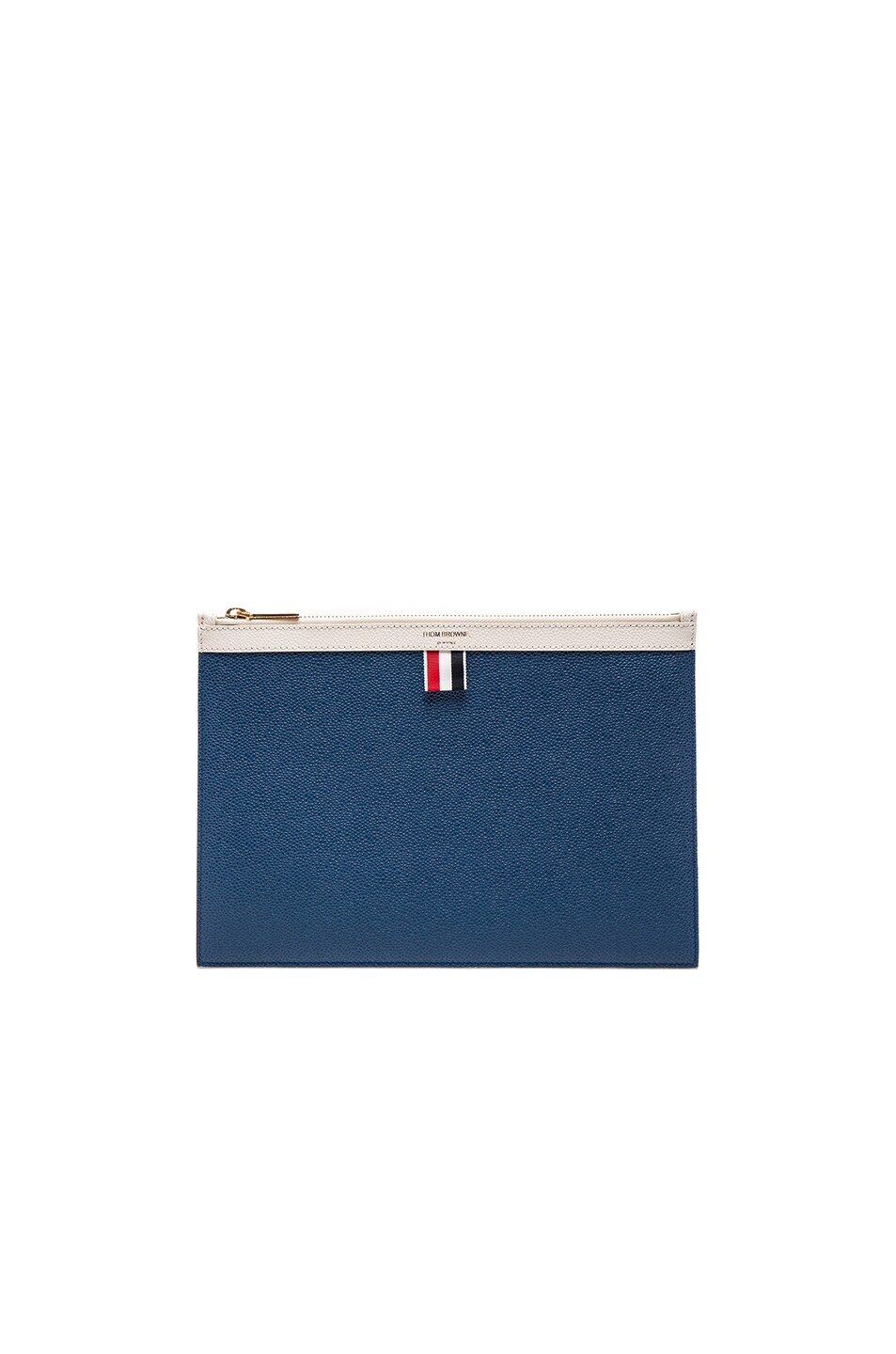 Image 1 of Thom Browne Funmix Small Zipper Tablet Holder in Red, White & Blue