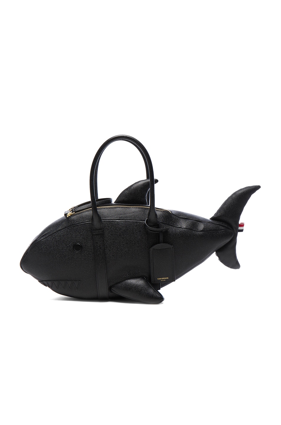 Image 1 of Thom Browne Shark Bag in Black