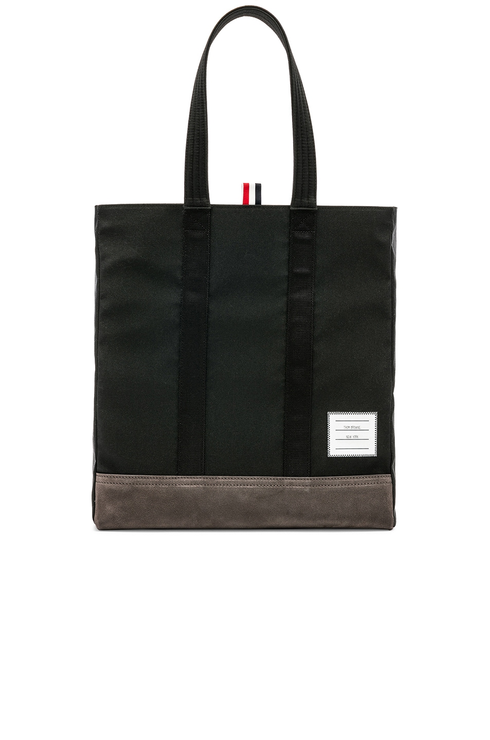 Image 1 of Thom Browne Suede Unstructured Tote in Black