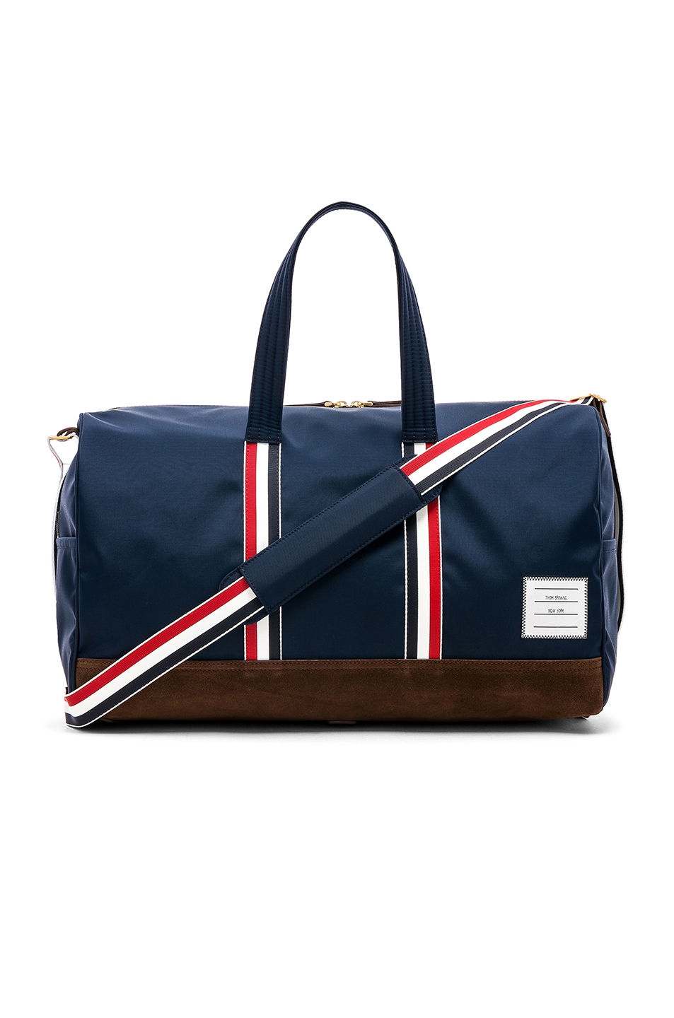 Image 1 of Thom Browne Nylon Tech Unstructured Holdall in Navy