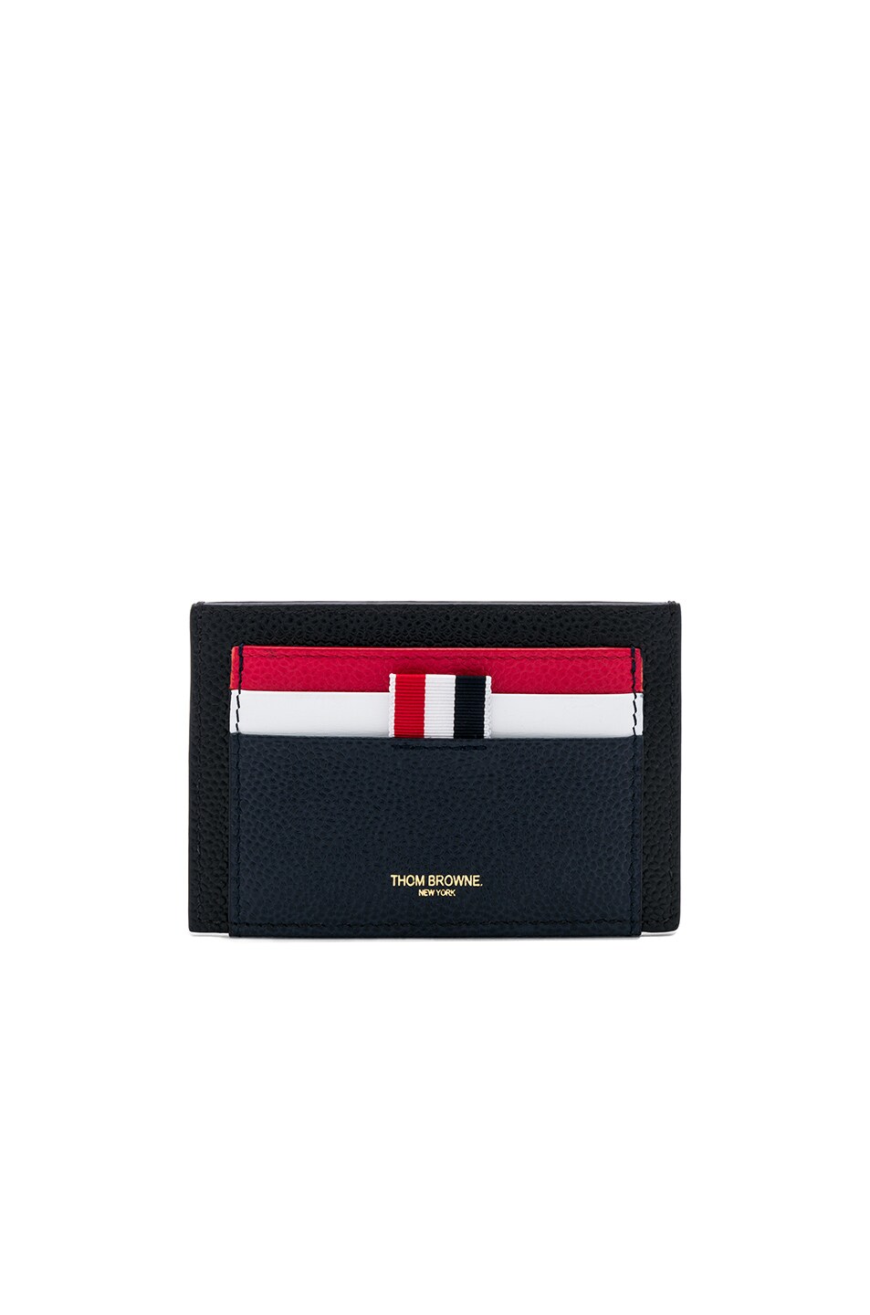 Image 1 of Thom Browne Double Sided Cardholder in Red, White & Blue
