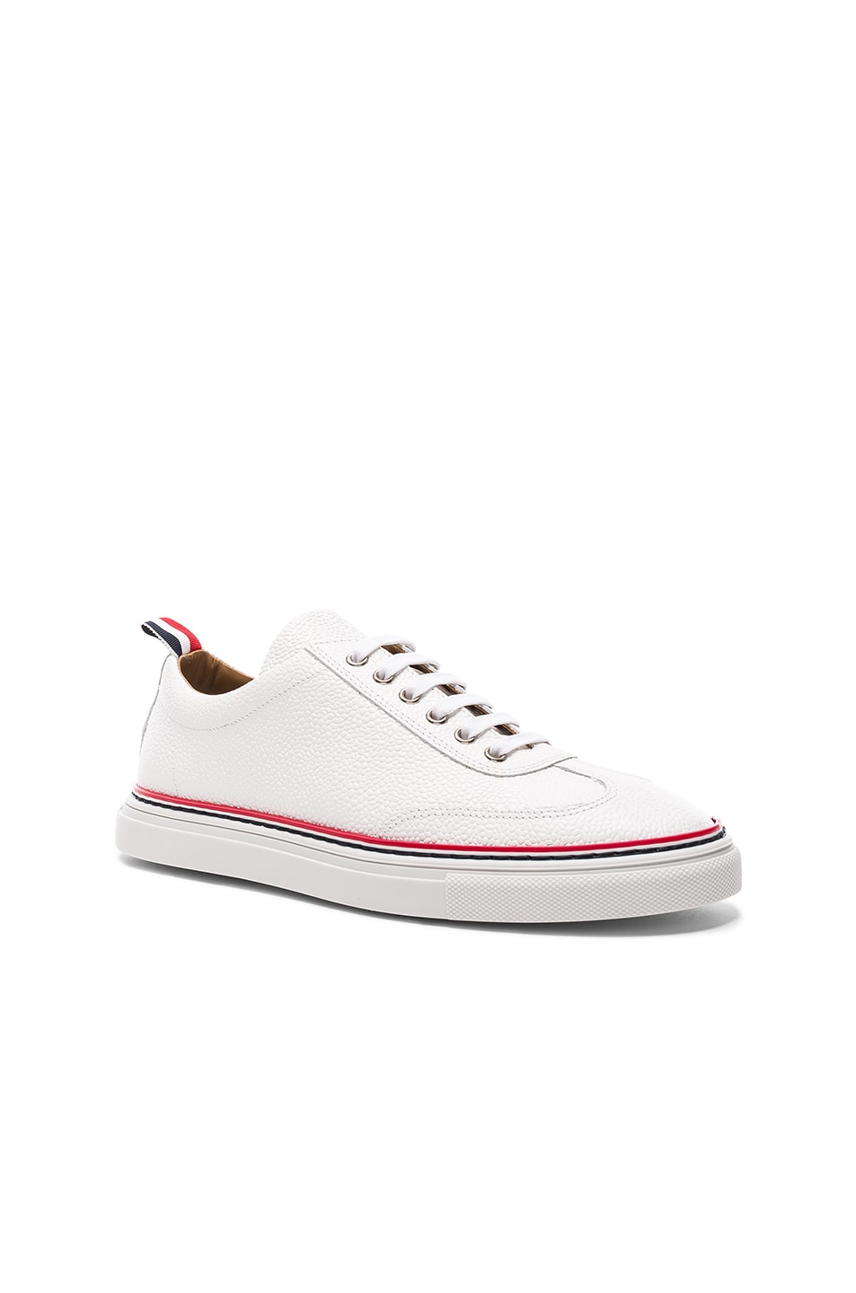 Image 1 of Thom Browne Pebble Grain Trainers in White