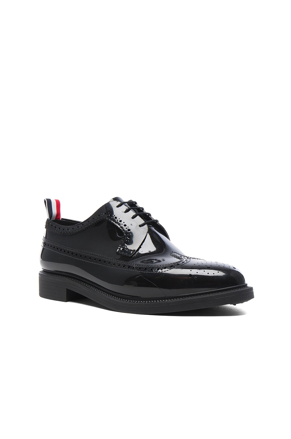 Image 1 of Thom Browne Rubber Brogues in Black