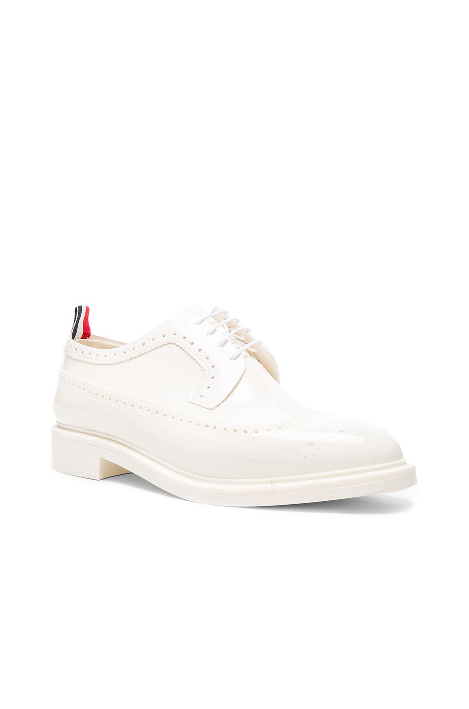 Image 1 of Thom Browne Rubber Brogues in White