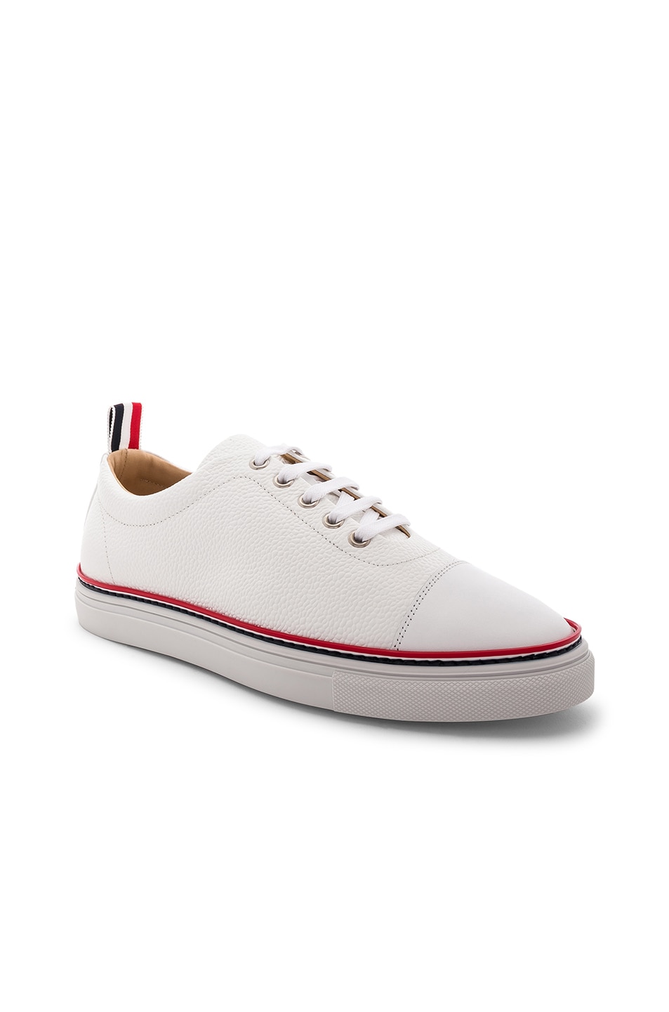 Image 1 of Thom Browne Pebble Grain Trainers in White