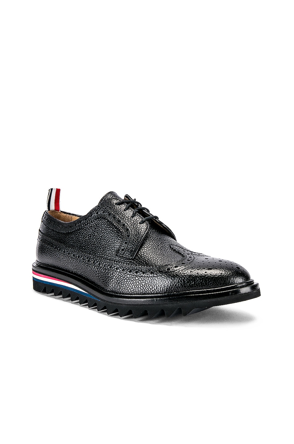 Image 1 of Thom Browne Classic Longwing Brogue in Black