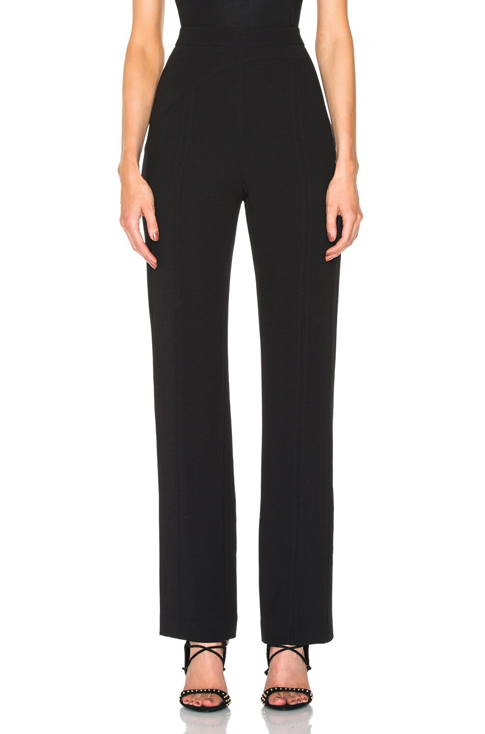 Image 1 of Tamara Mellon High Waisted Pants in Black