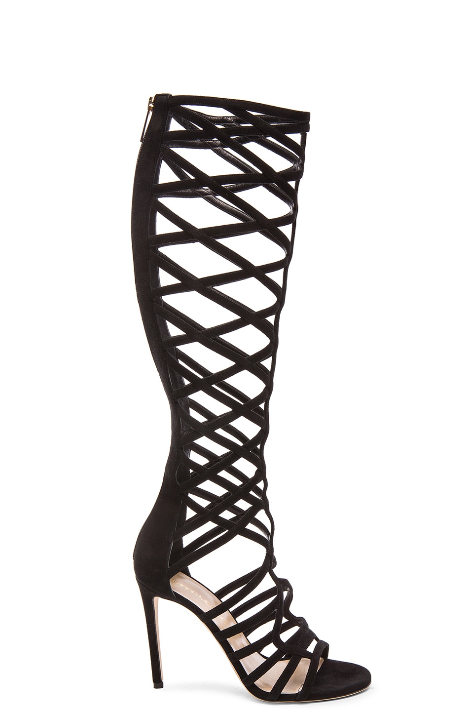 Image 1 of Tamara Mellon Suede Heels in Black