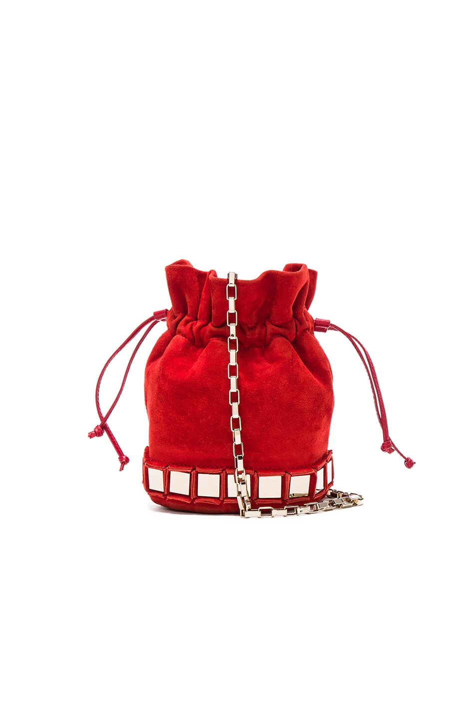 Image 1 of Tomasini Lucile Bag in Red & Light Gold