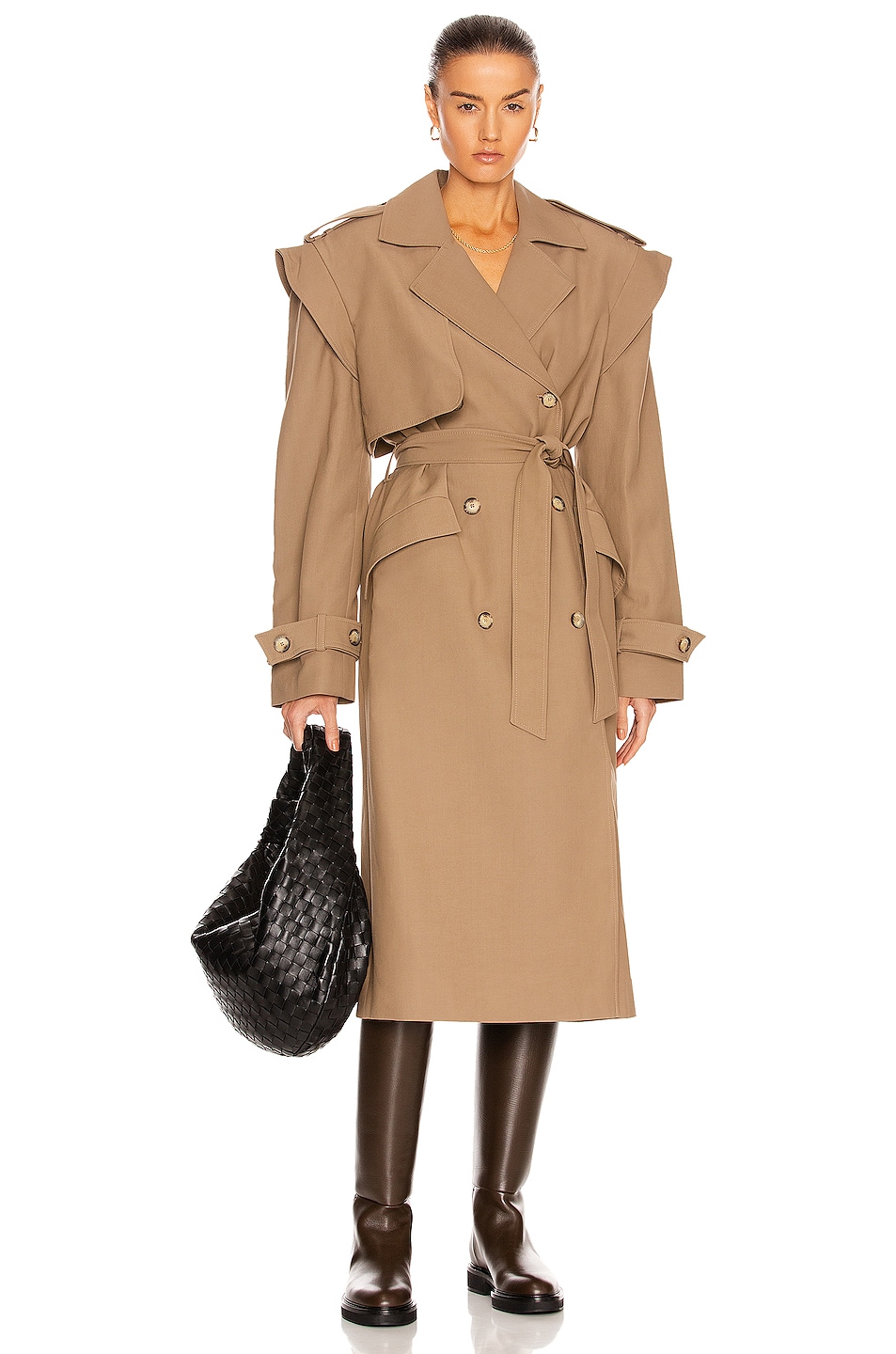 Image 1 of THE MANNEI Wadirum Trench Coat in Taupe