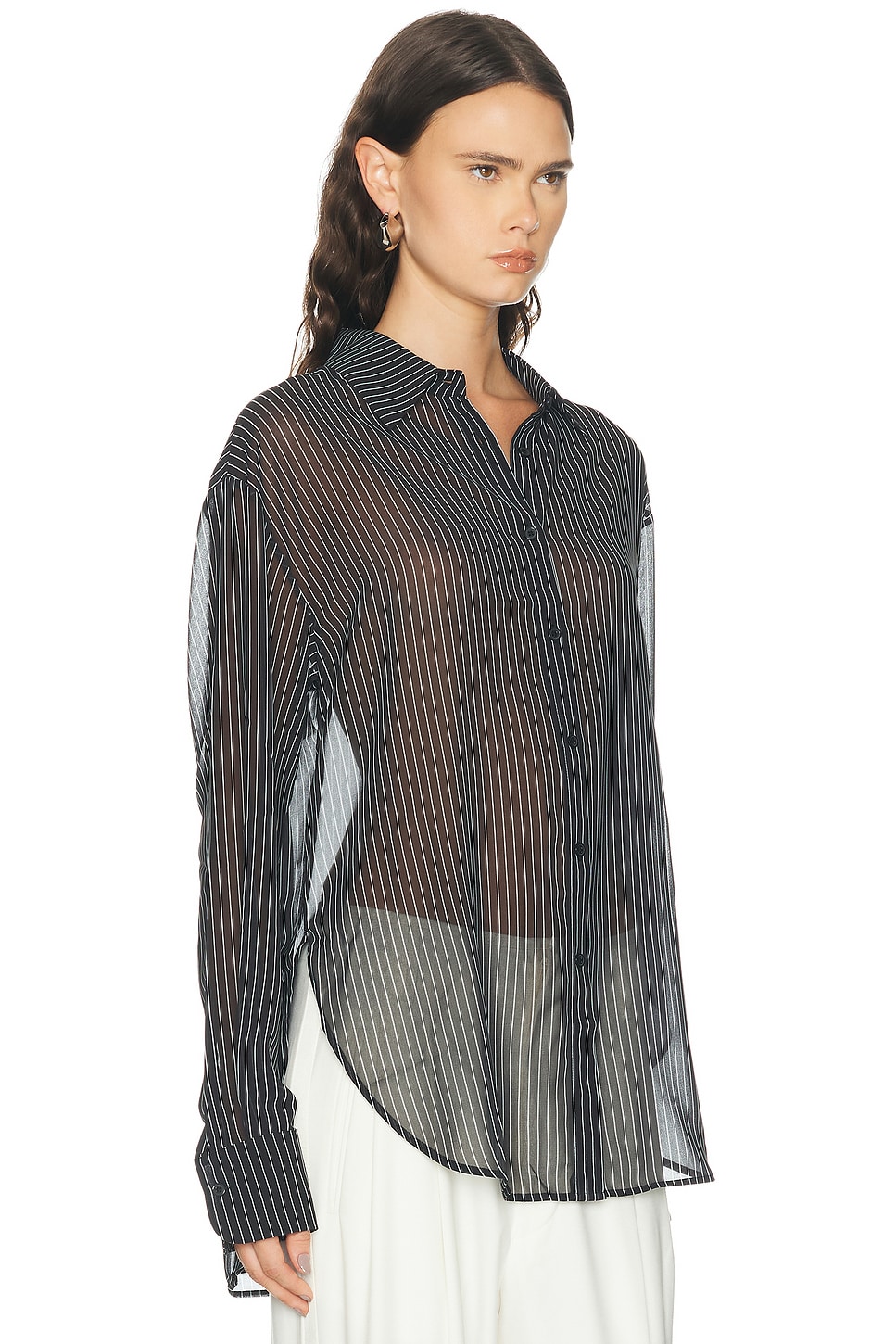 The Frankie Shop Peri Striped Shirt