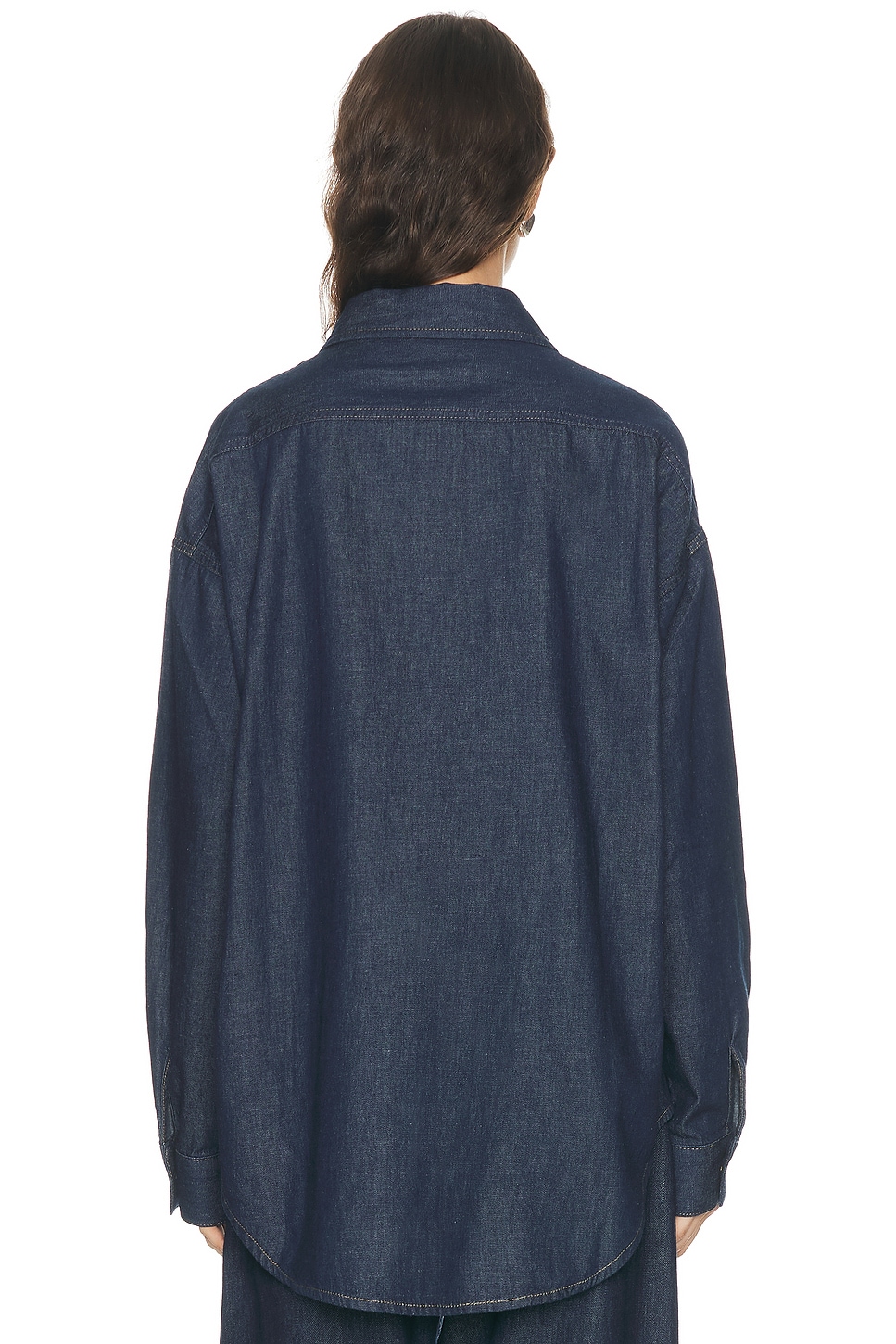 The Frankie Shop Deira Denim Shirt