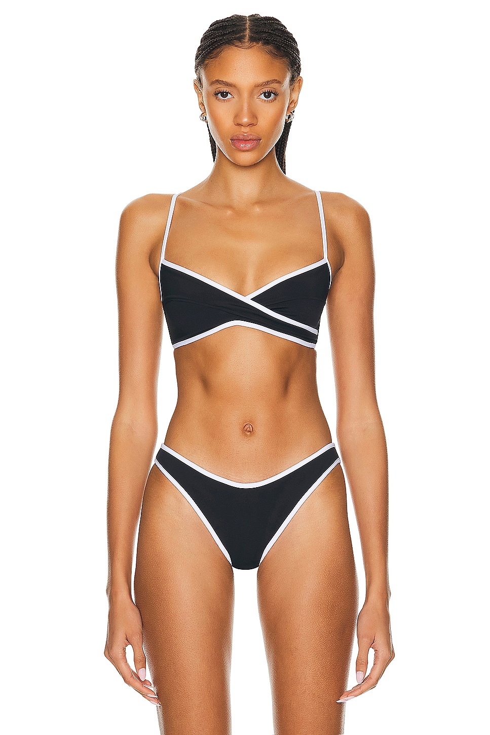 Image 1 of Tropic of C Infinity Bikini Top in Black & White