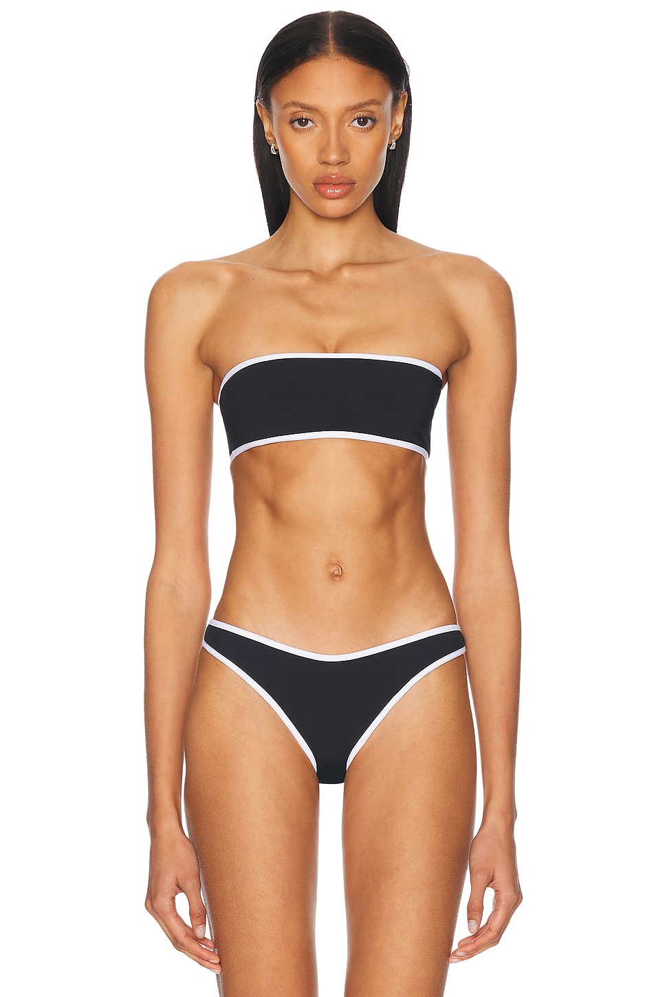 Tropic Of C Strapless Bikini Top In Blue